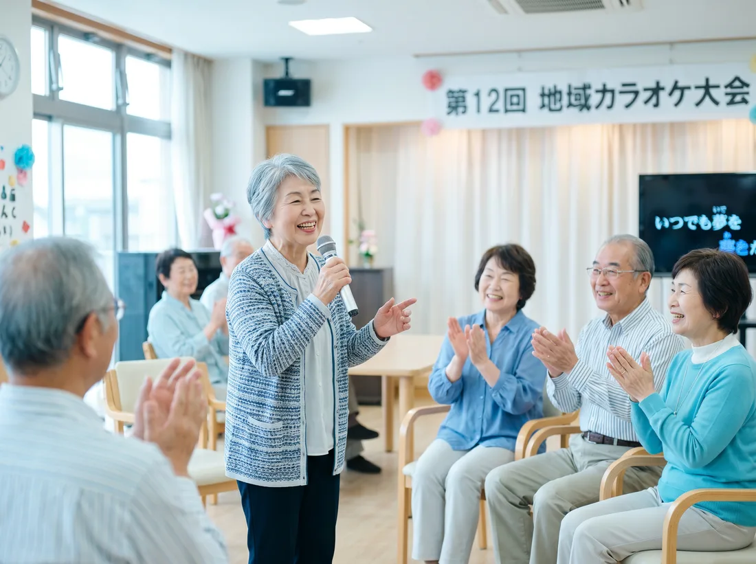 みんなで、カラオケ大会。