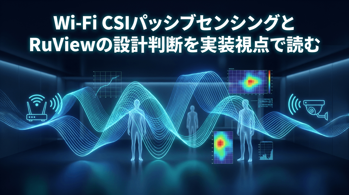 Wi-Fi CSIパッシブセンシングとRuViewの設計判断を実装視点で読む