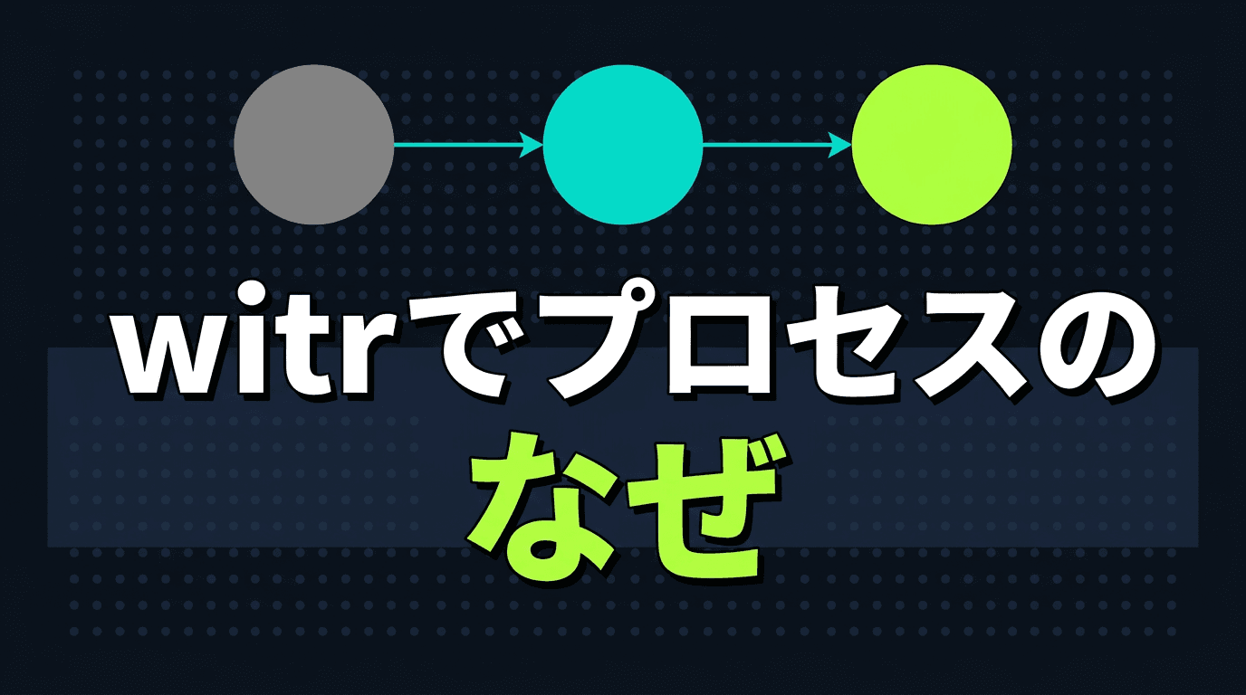 witrでプロセスの「なぜ」を追う実務投入レポート