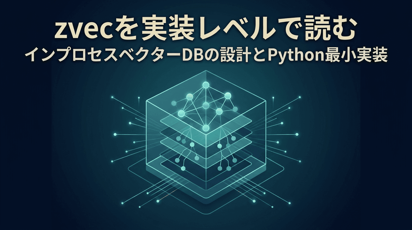zvecを実装レベルで読む――インプロセスベクターDBの設計とPython最小実装